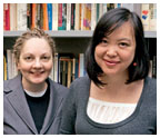 Kathleen Graber, left, and Monique Truong