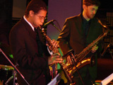 Saxophonists Irwin Hall and Ben Wasserman