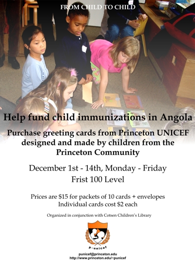 Cards can be purchased December 1st - 14th in Frist 100-level or online by following the instructions on the 'order' page.