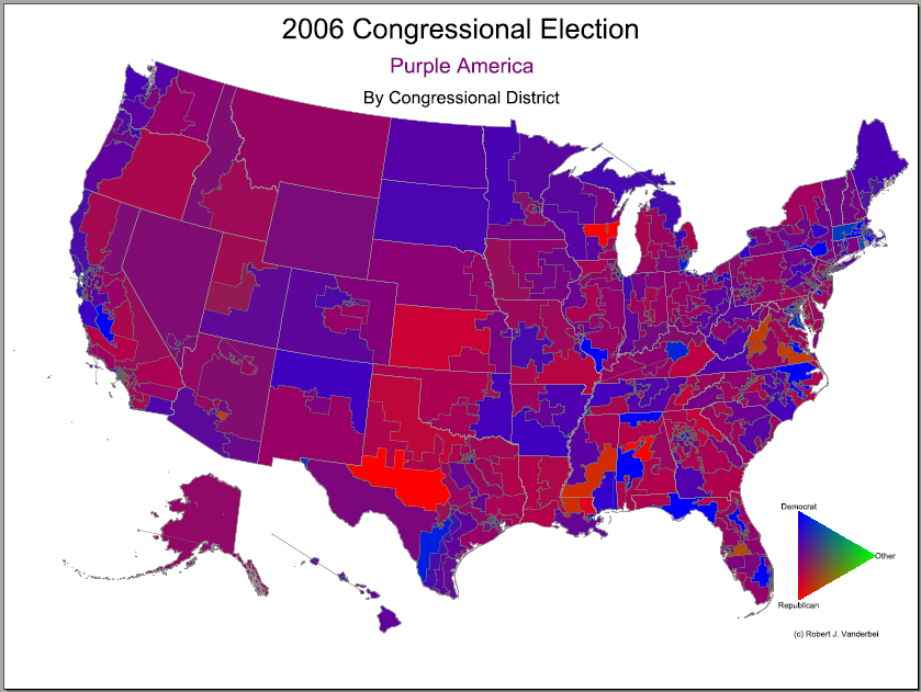 Districtbydistrict election results for the 2006 Congressional races