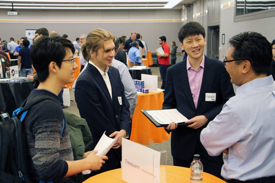 Students discuss career development at Hire Tigers