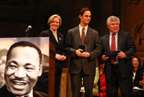 President Tilghman with Journey Award winners