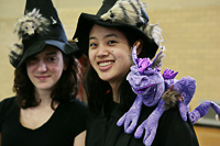 University students dressed for the occasion