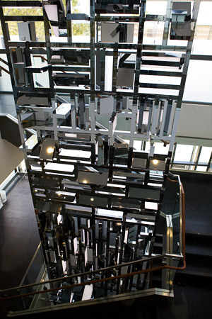 Sculpture in stairwell