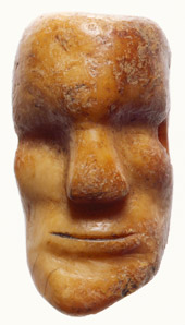 Carving of face