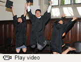 Commencement slideshow video player