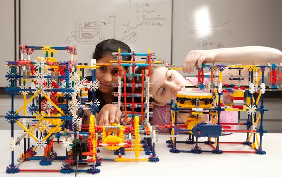 Student building with constructor kit
