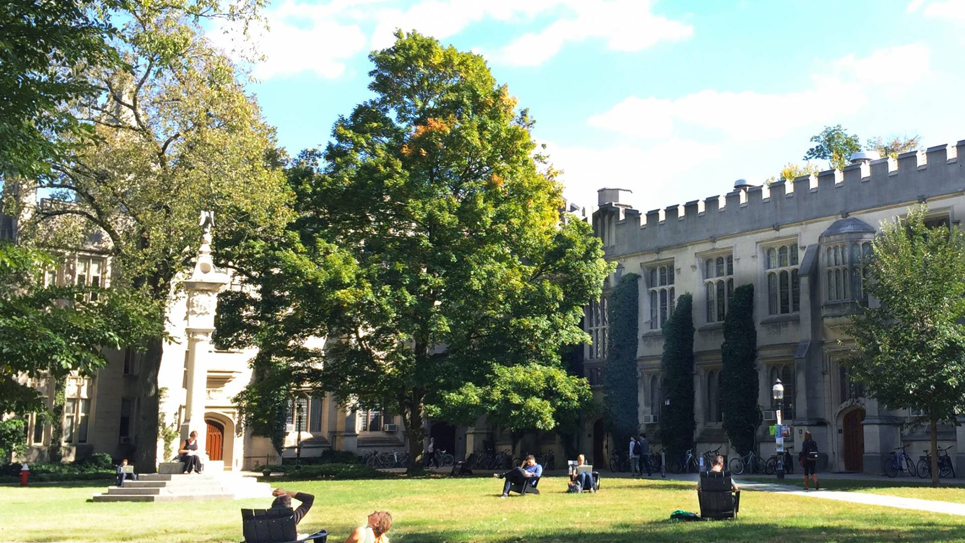 McCosh sundial on a sunny day