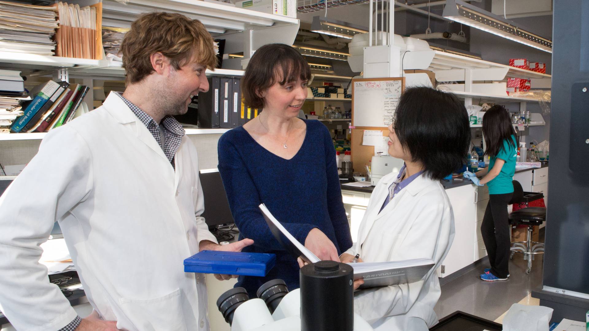 Celeste Nelson with Victor Varner and Mei Fong-Pang 