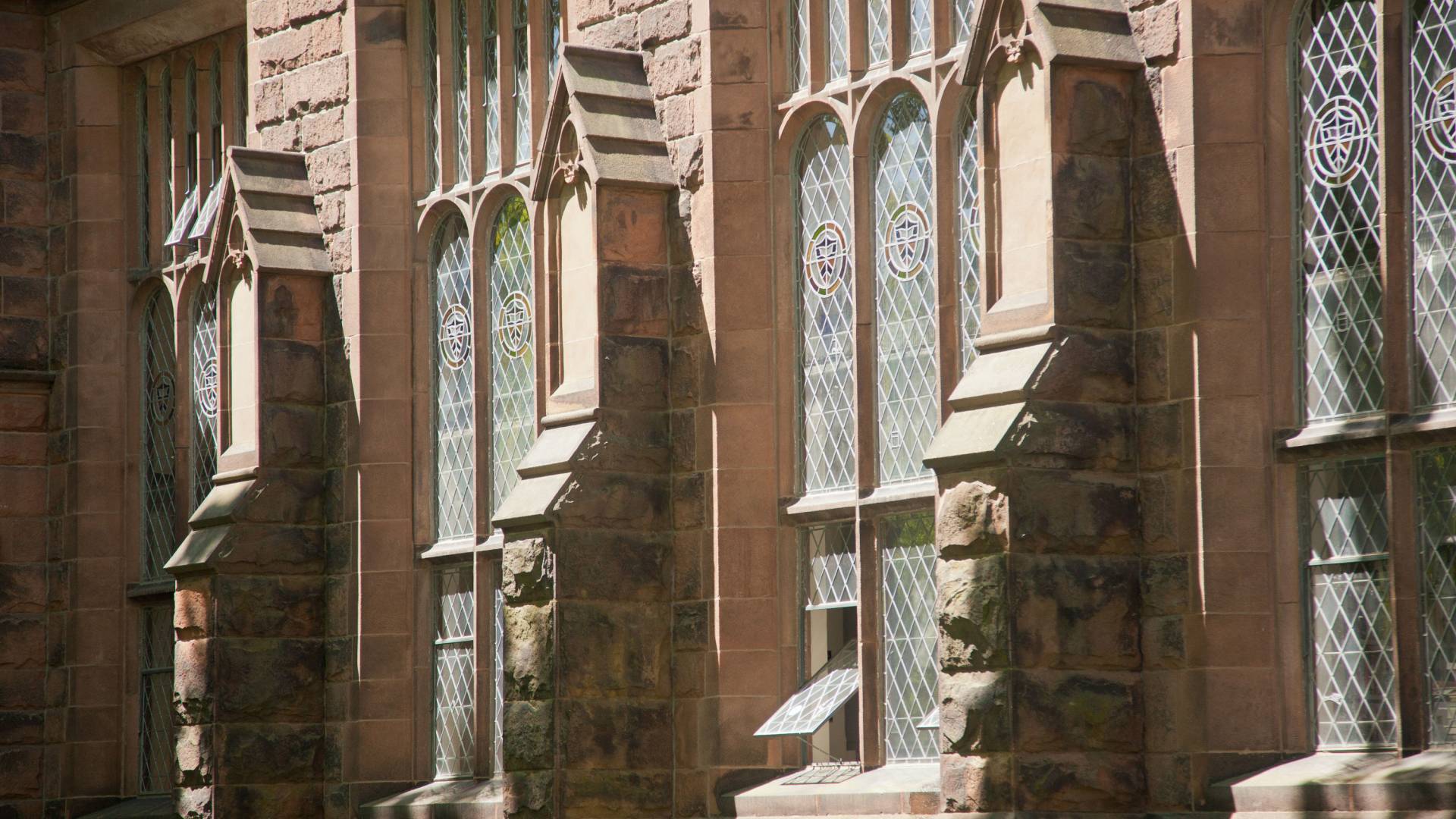 Windows and walls of East Pyne