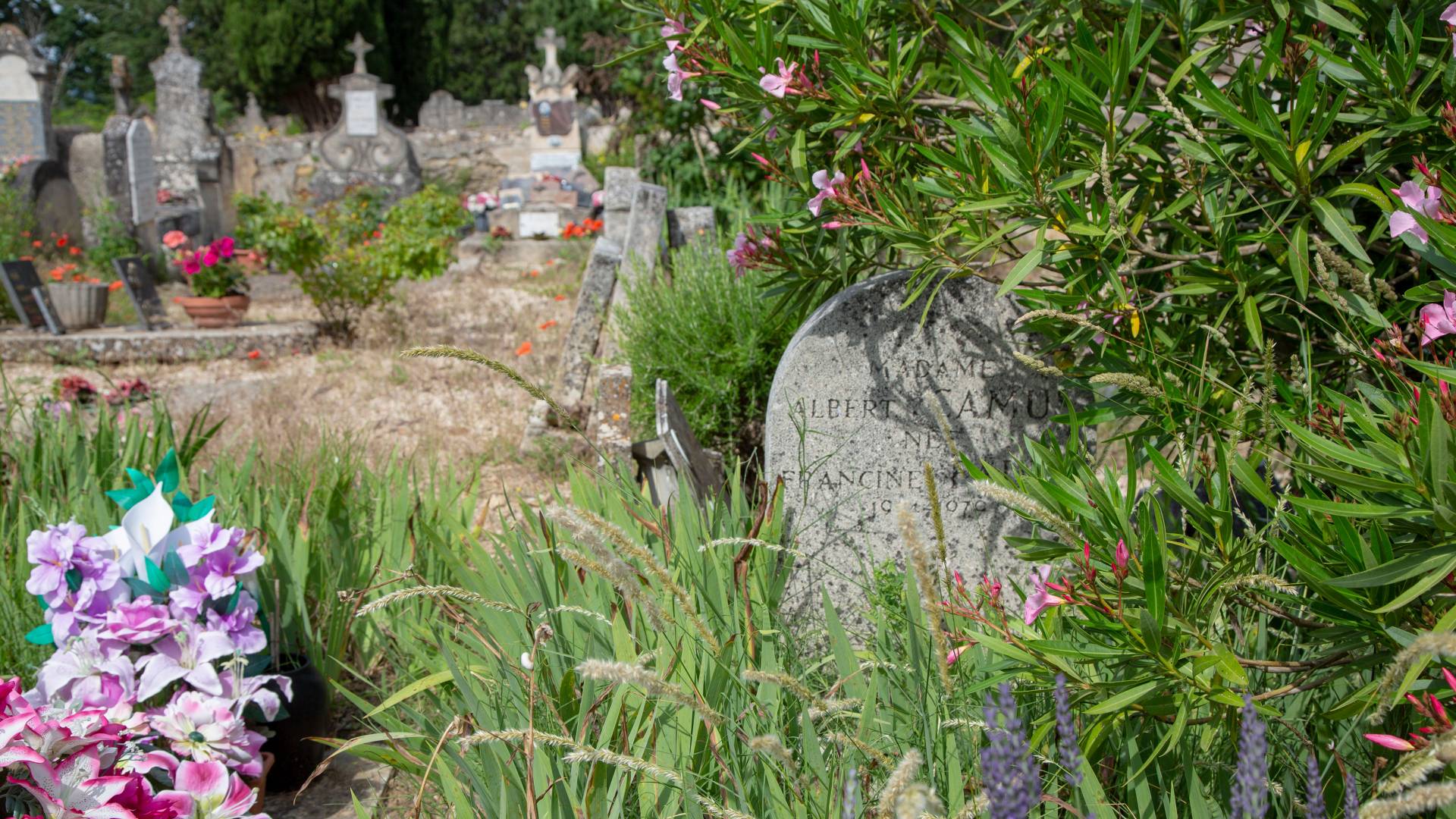 Albert Camus' gravestone in France