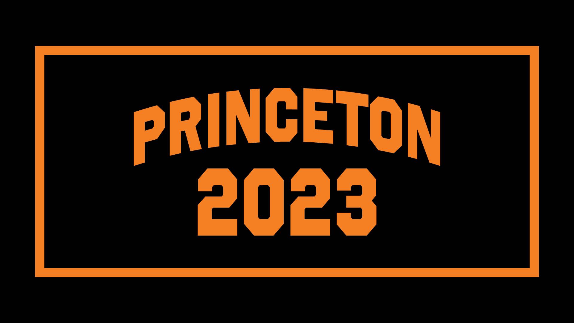 "Princeton 2023" banner