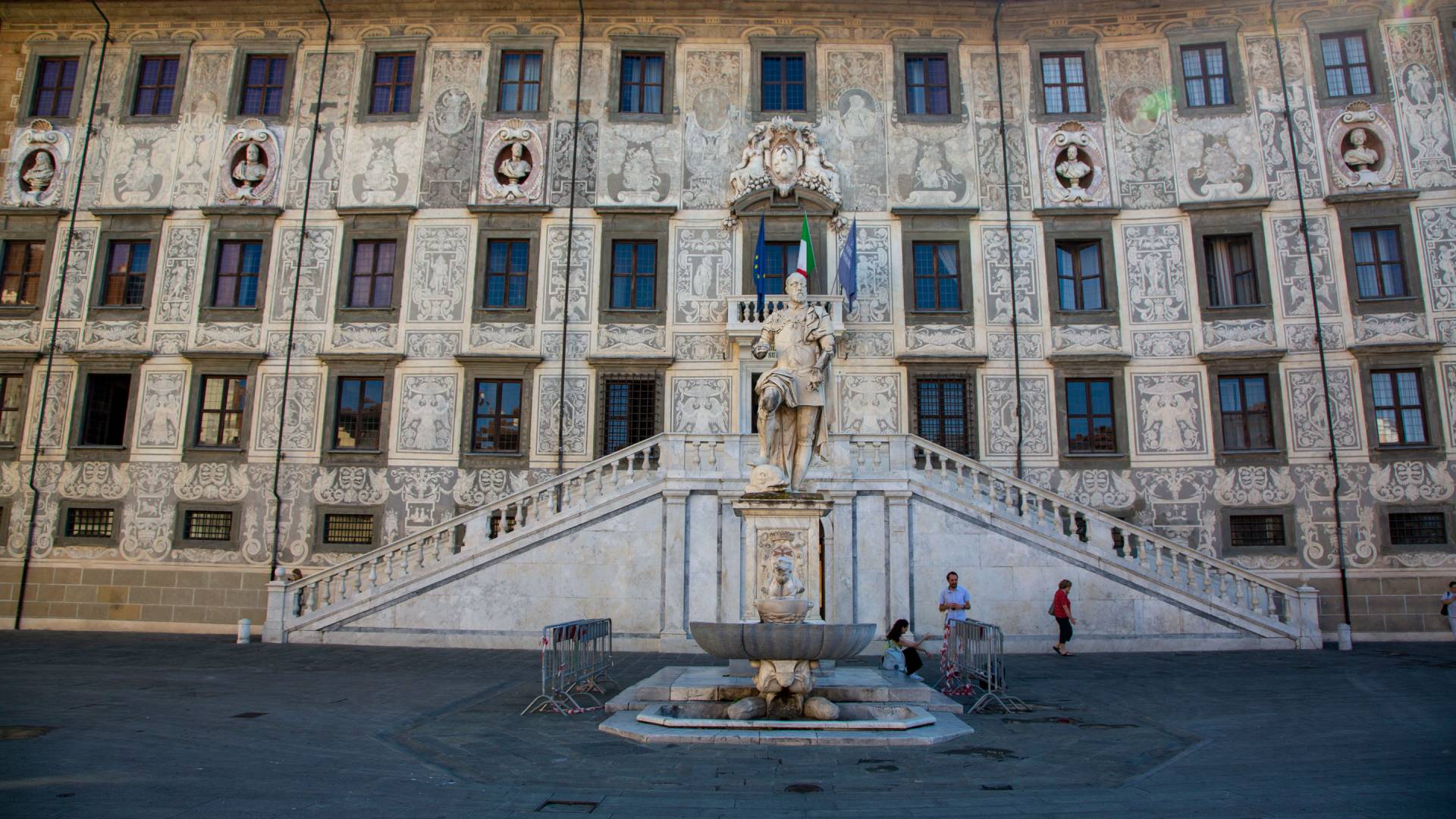 The front facade of the Scuola Normale