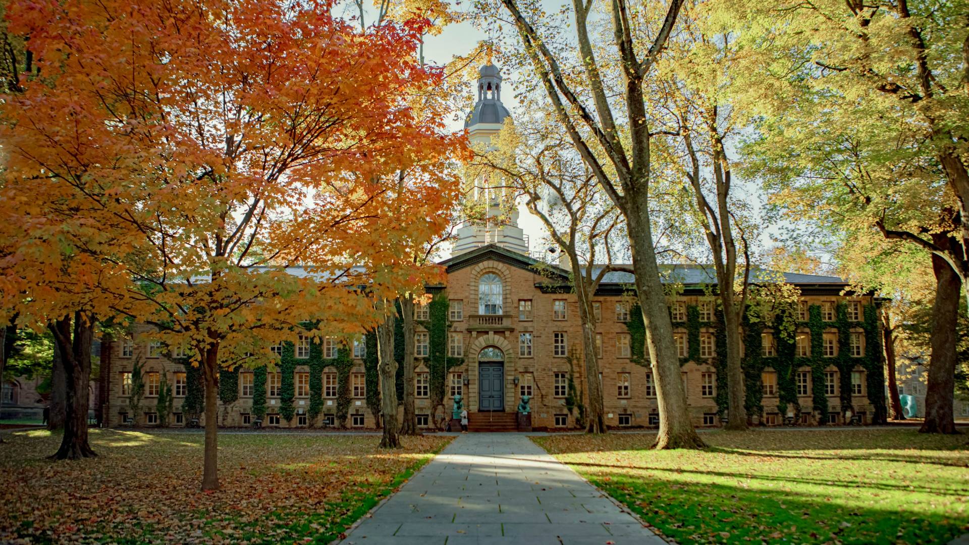 Nassau Hall in autumn