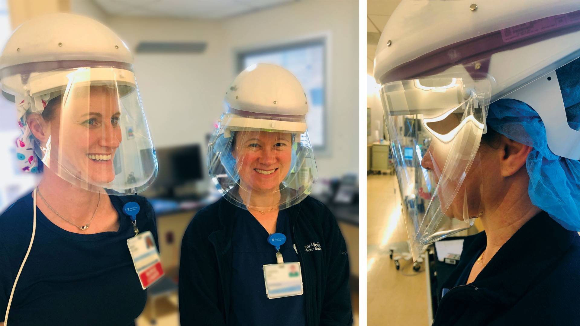 Nurses wear innovative PPE
