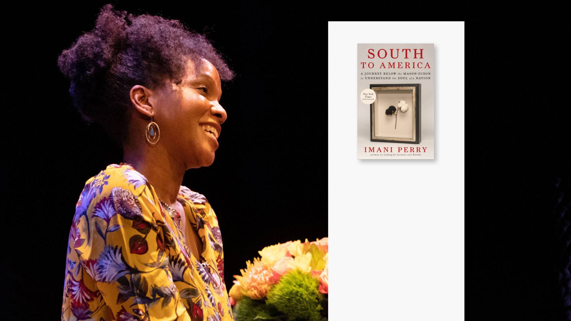 Imani Perry and her book titled South to America