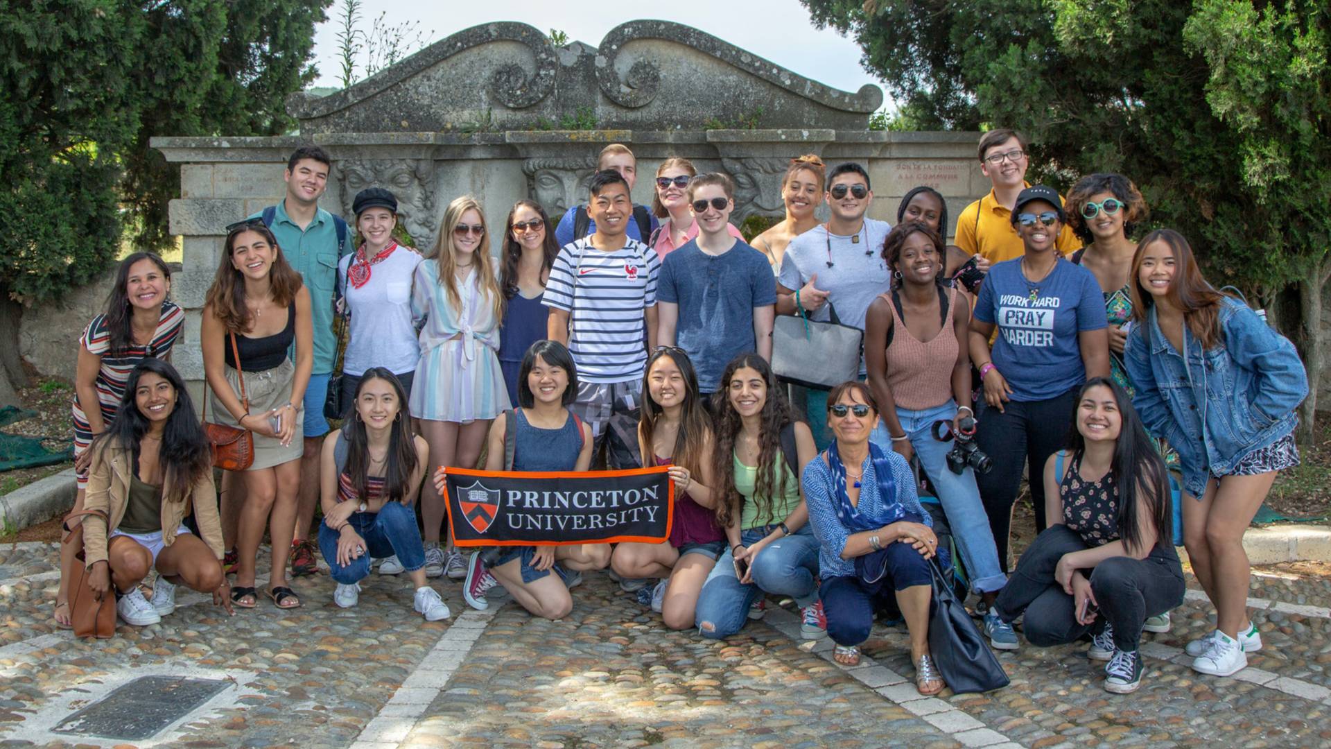 Students visiting Aix-en-Provence, France.