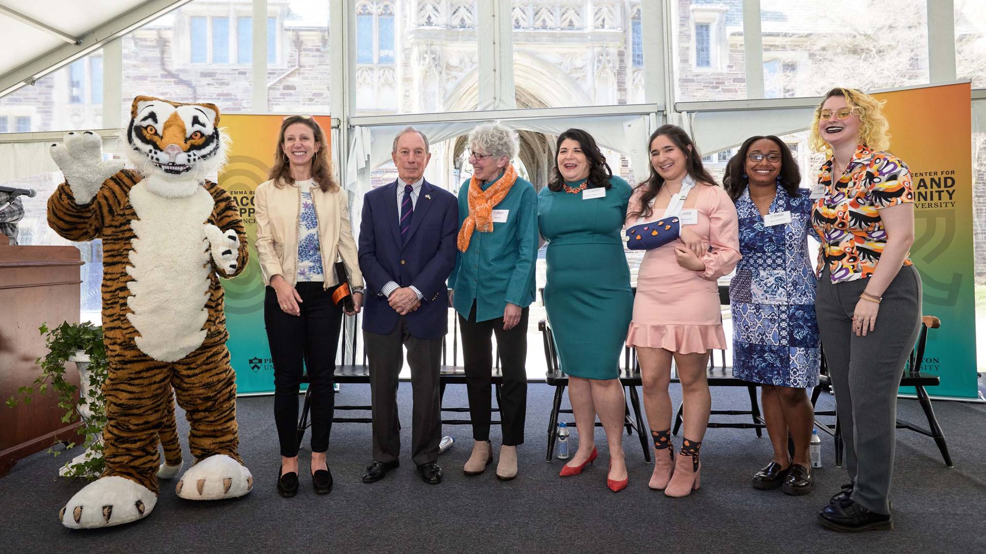 Princeton celebrates the Emma Bloomberg Center for Access and Opportunity and programs supporting first-gen, lower-income, veteran and transfer students image photo photo