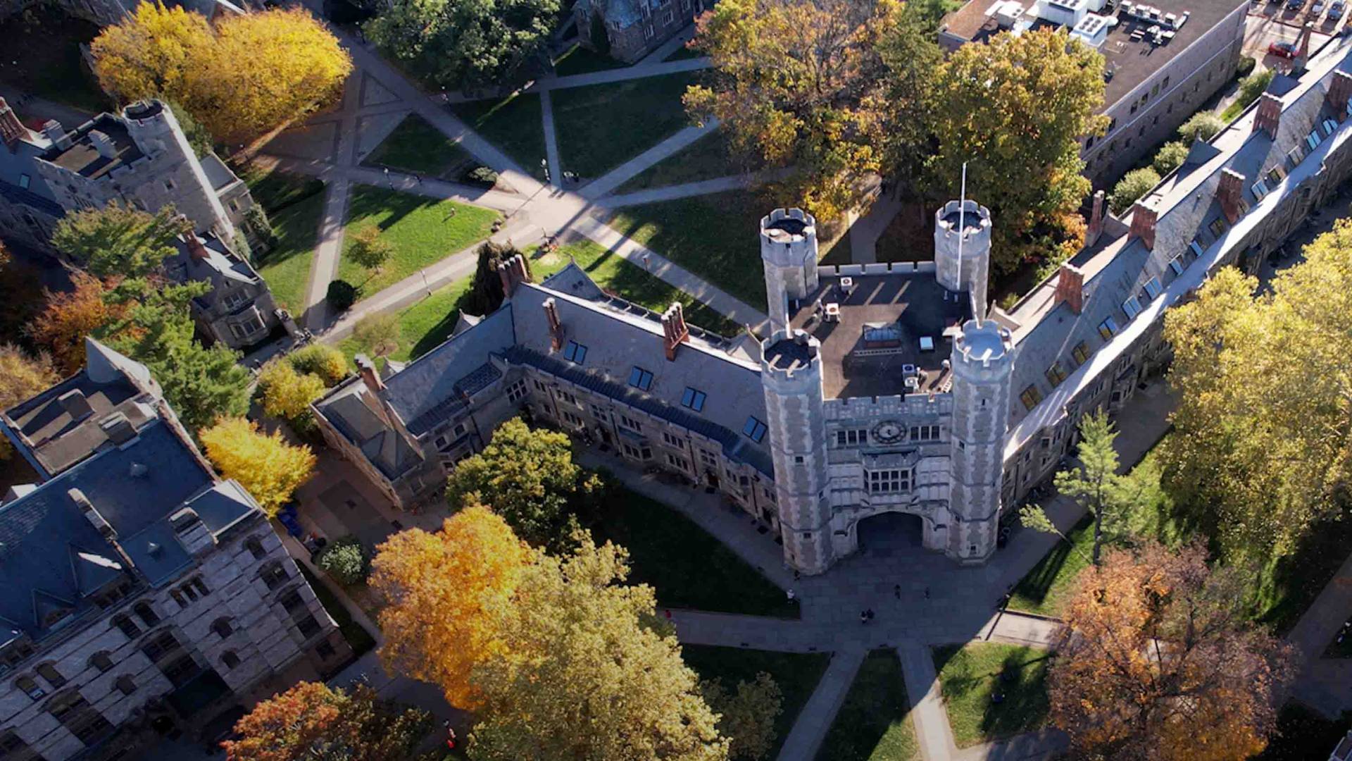 Aerial photo of Princeton