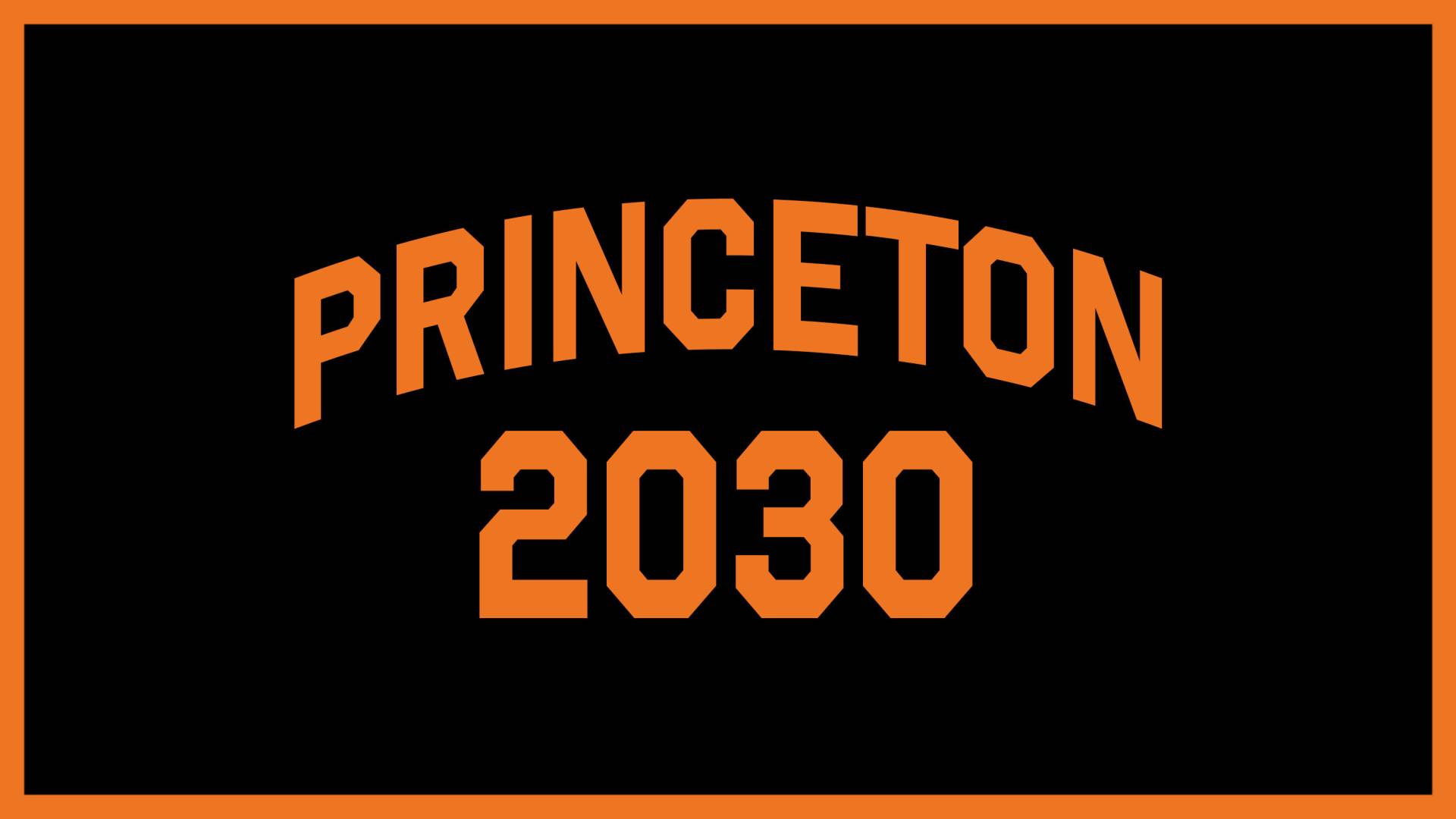 Black and gold banner for the Princeton Class of 2030
