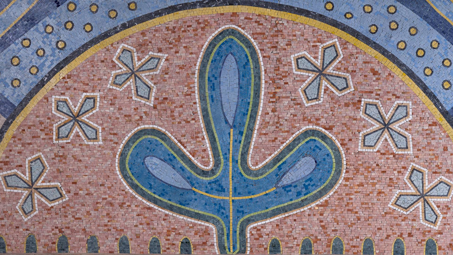 Detail of center of mosaic