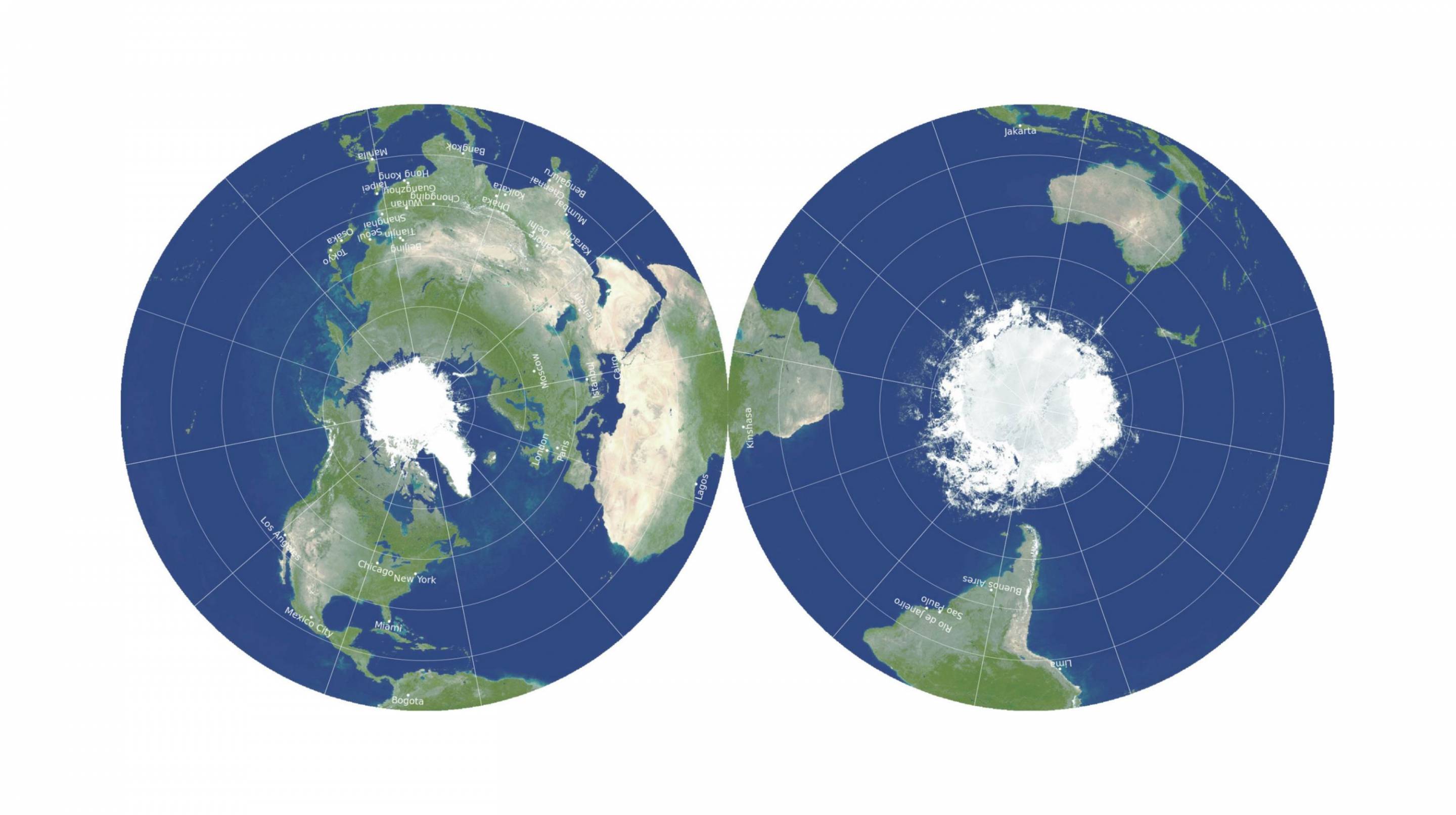 Undestorted Map Princeton astrophysicists re-imagine world map, designing a less ...