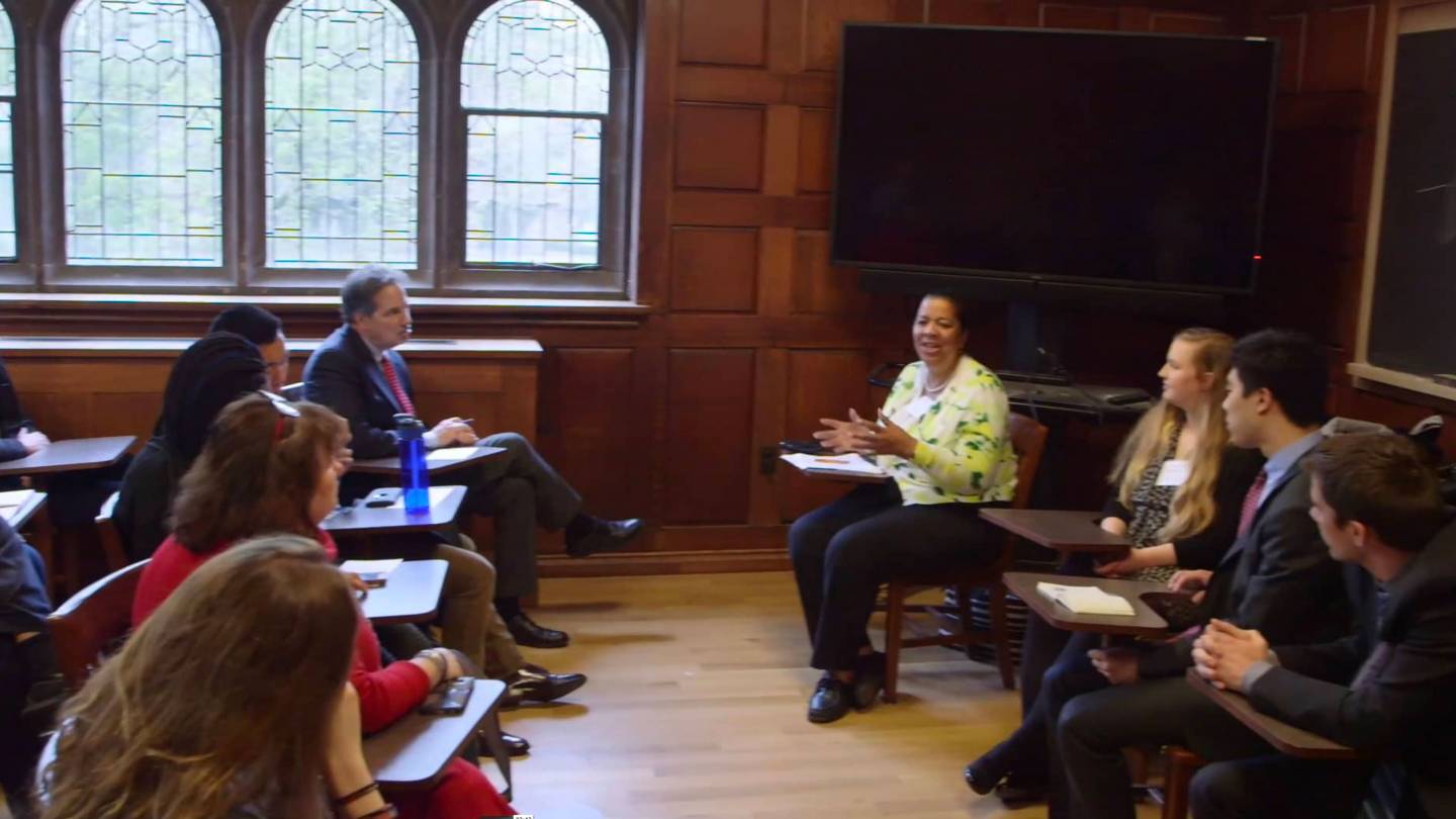 Participants during a panel as part of the Celebrating Service at Princeton event