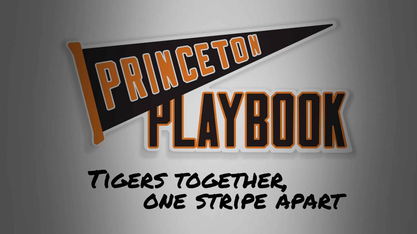 Princeton Playbook logo with Princeton on pennant