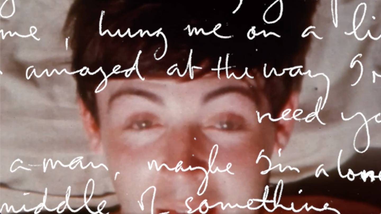 Promotional video for a retrospective of the lyrics of Paul McCartney