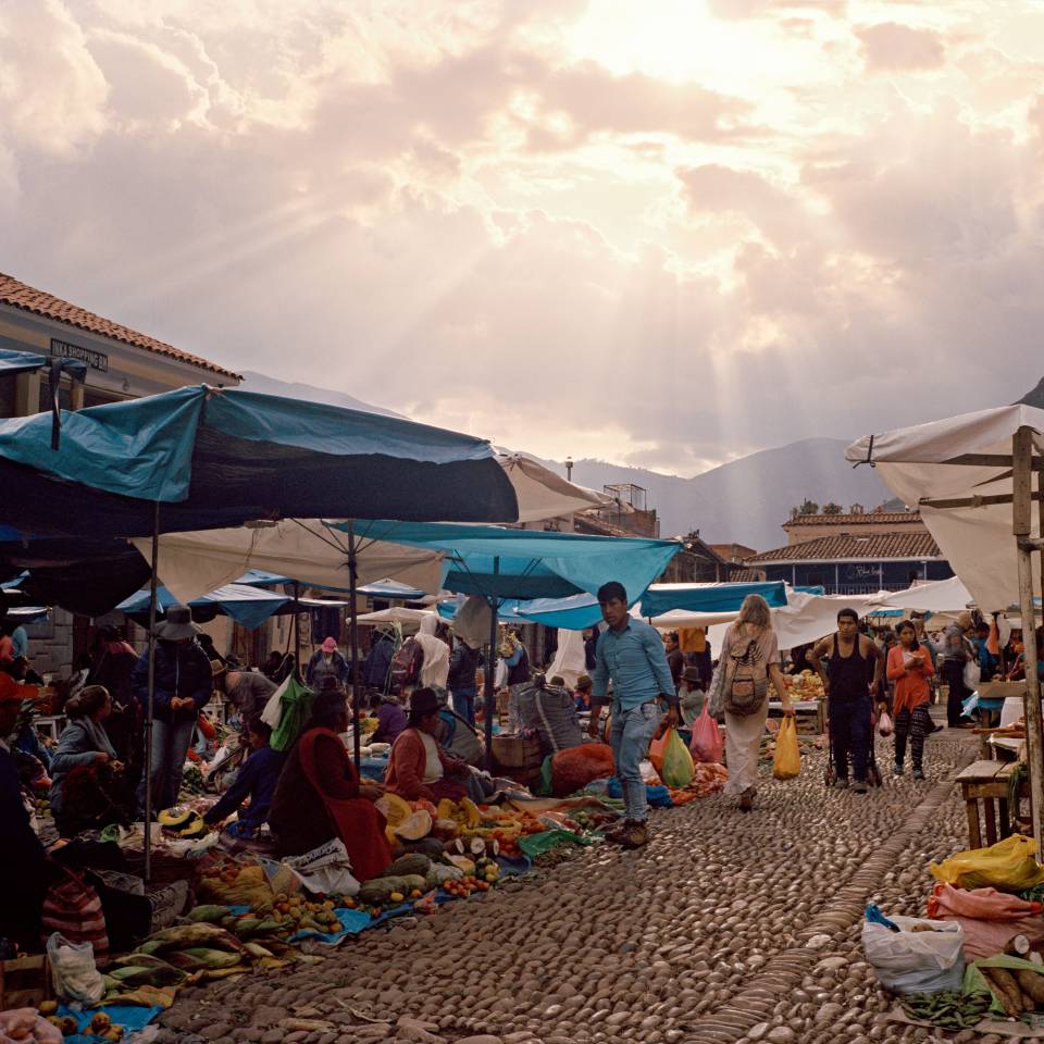 Pisac market in Cusco