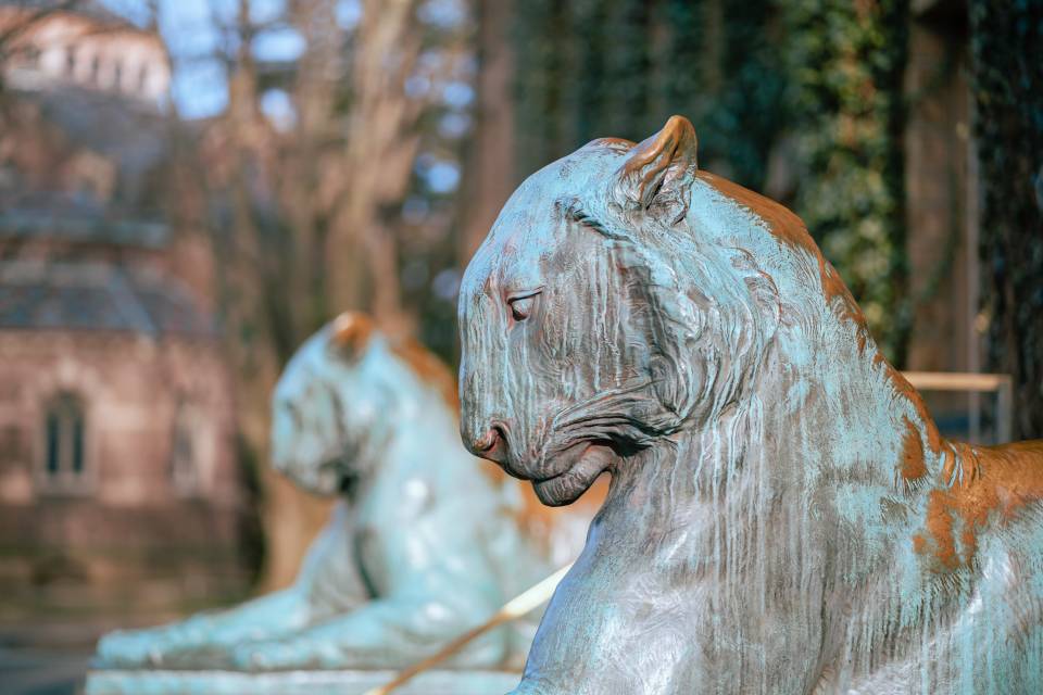Princeton Tiger Statues
