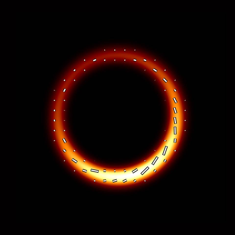 Simple simulation of a black hole
