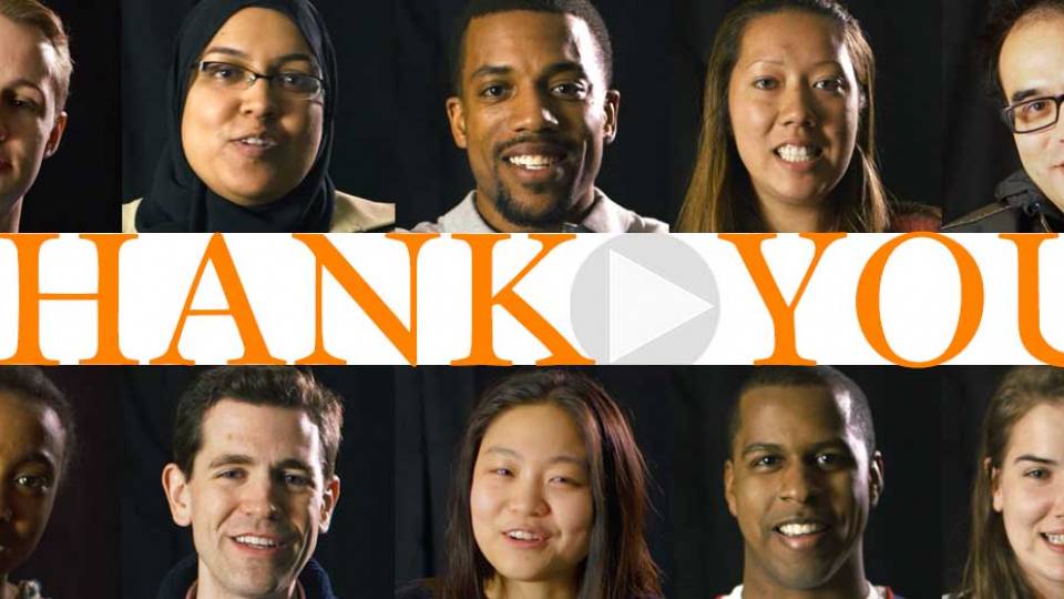 Graduates say thank you
