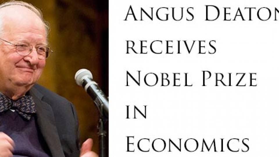 Angus Deaton "Angus Deaton receives Nobel Prize in Economics"