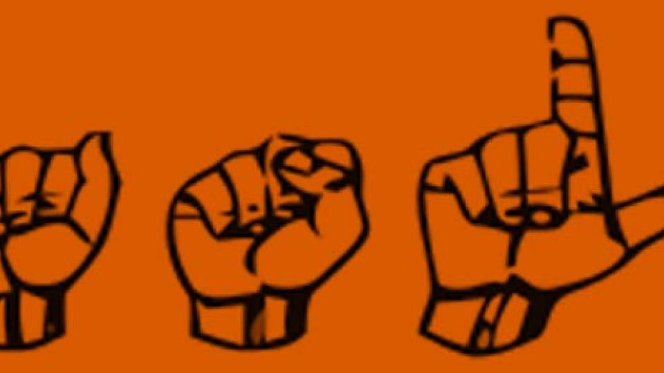 American Sign Language at Princeton signing ASL