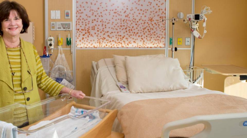 Fragile Families Professor Sara McLanahan in hospital maternity room