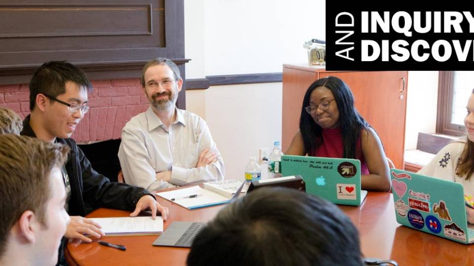 	"Inquiry and Discovery" Freshman Seminar Marc Fleurbaey classroom