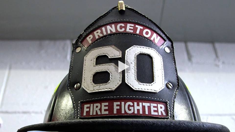 "Princeton 60 Fire Fighter" firefighter helmet
