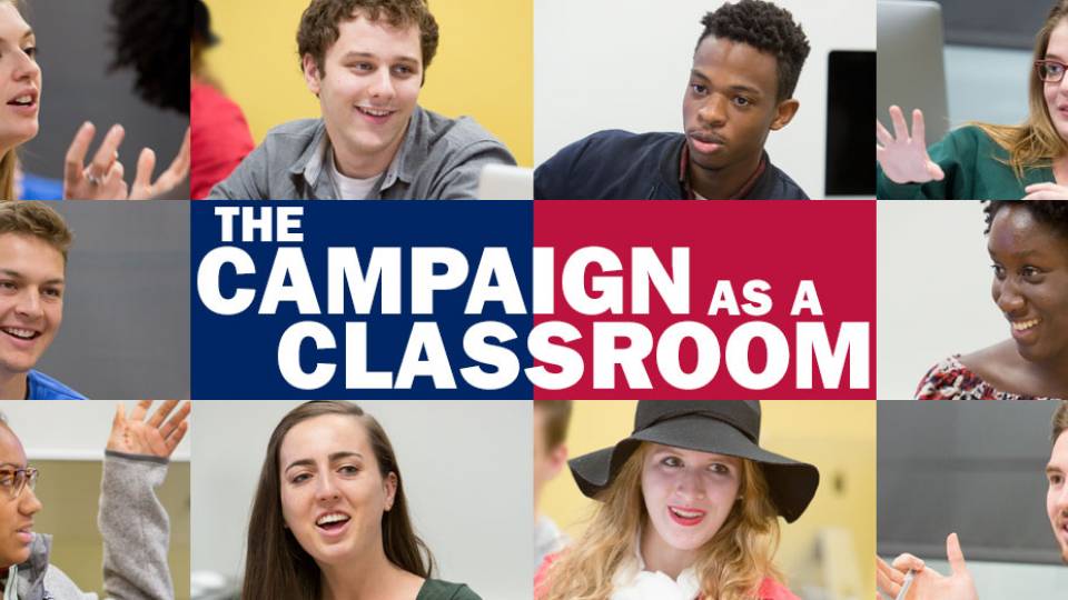 "The Campaign as a Classroom" student faces