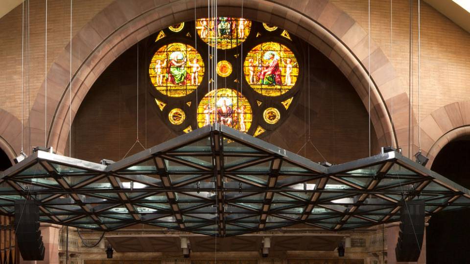 Richardson Auditorium in Alexander Hall from the balcony