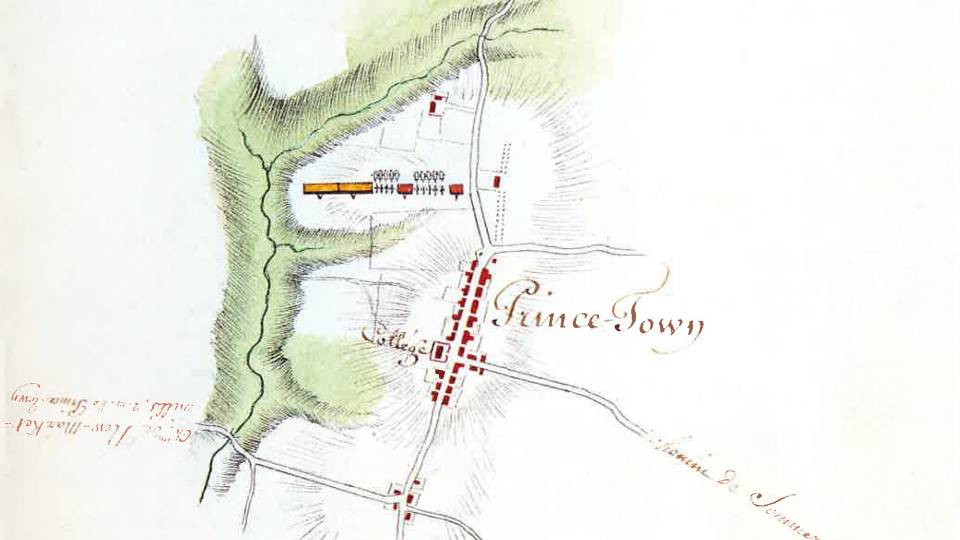Original map of the city of Princeton