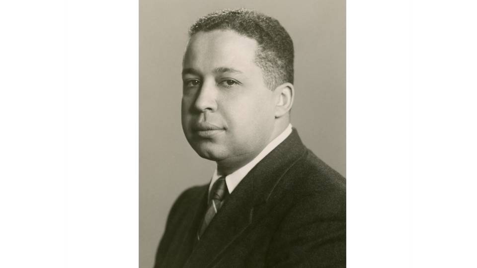 Portrait of Charles Davis, Princeton's first African American professor