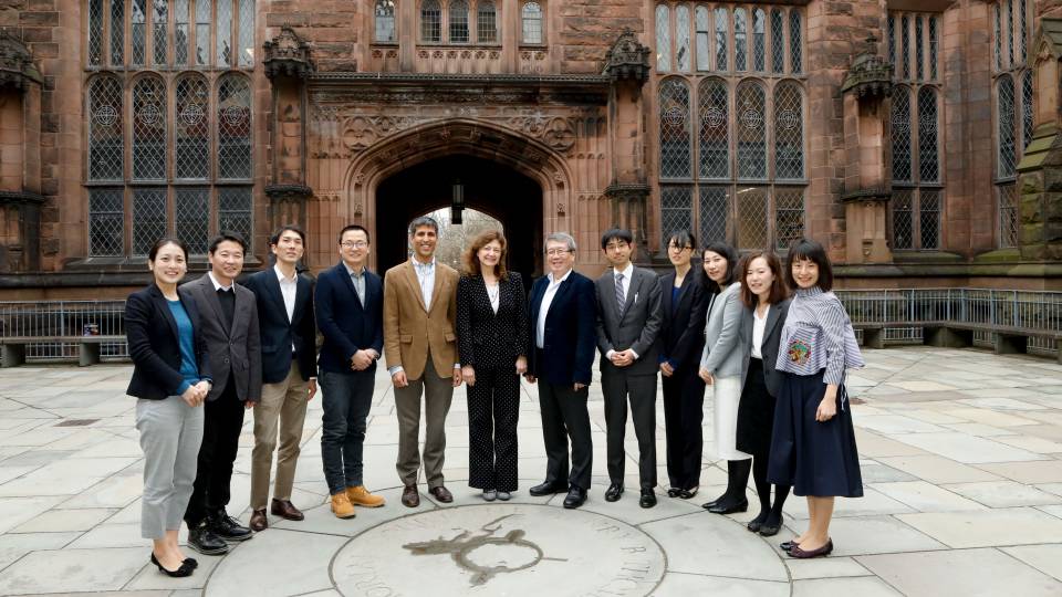 University of Tokyo delegates and Princeton University administrators