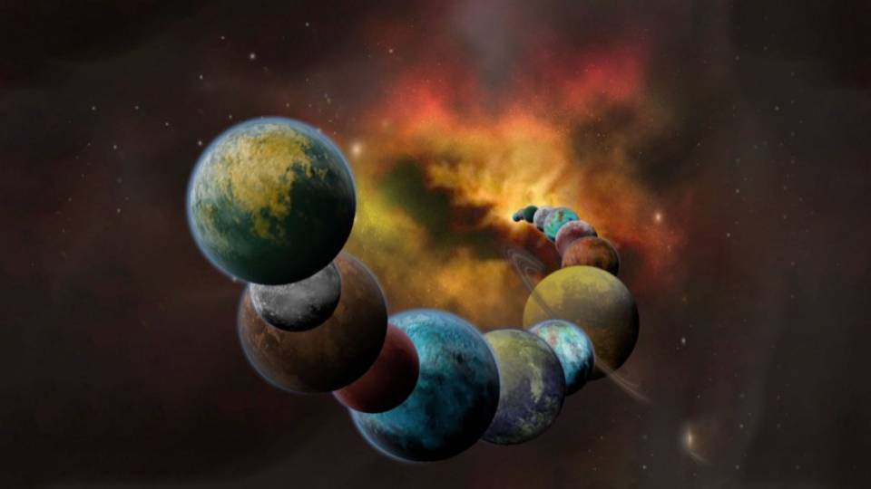 Illustration depicting planets
