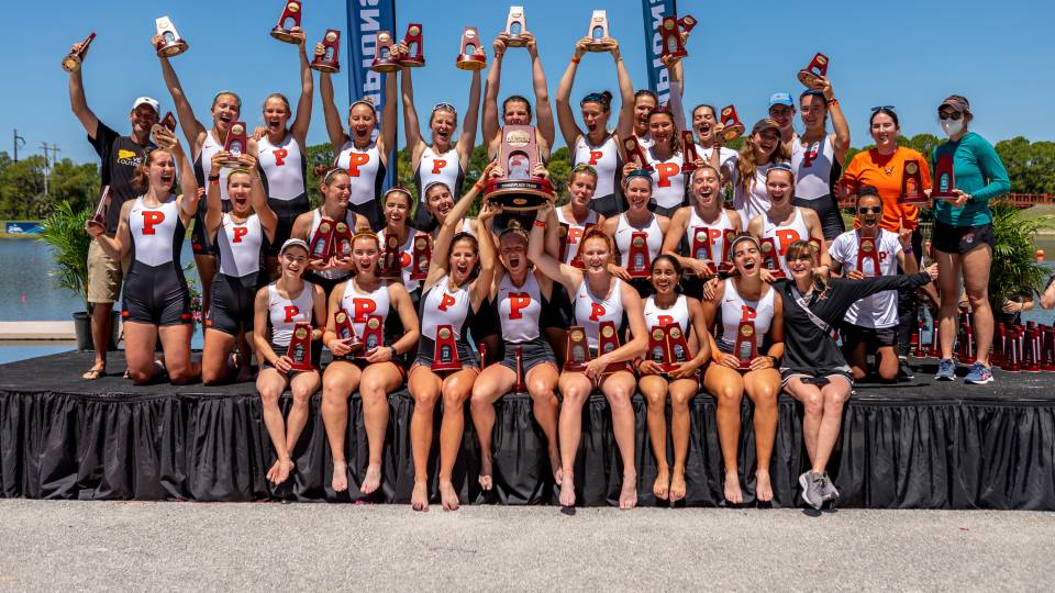 The Princeton women’s Varsity Four won a gold medal at the NCAA Rowing Championships