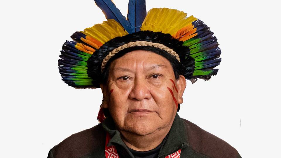 Amazonian Indigenous leader Davi Kopenawa