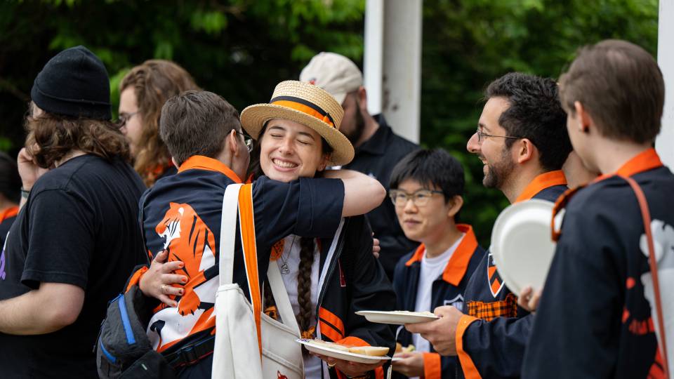 At Reunions 2022, alumni embrace one another