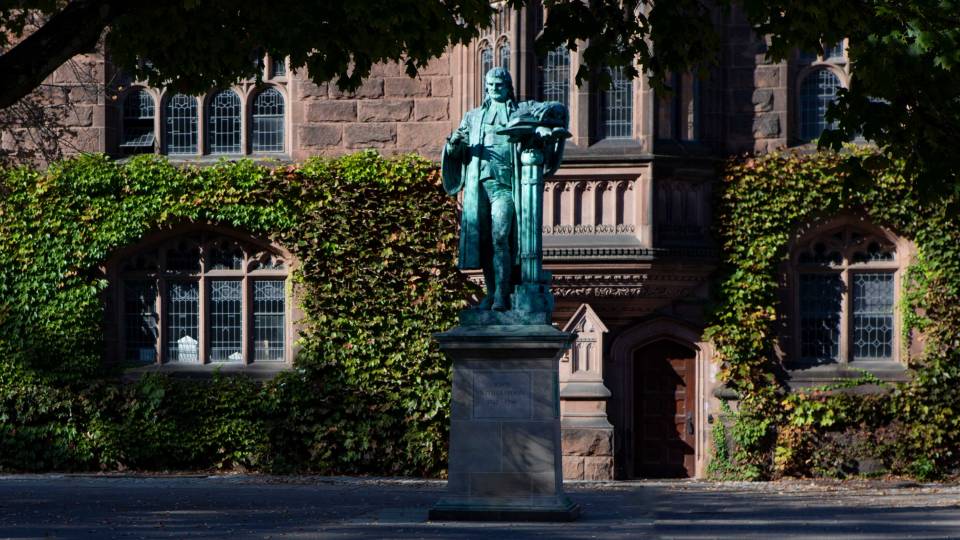 Statue of John Witherspoon in Princeton