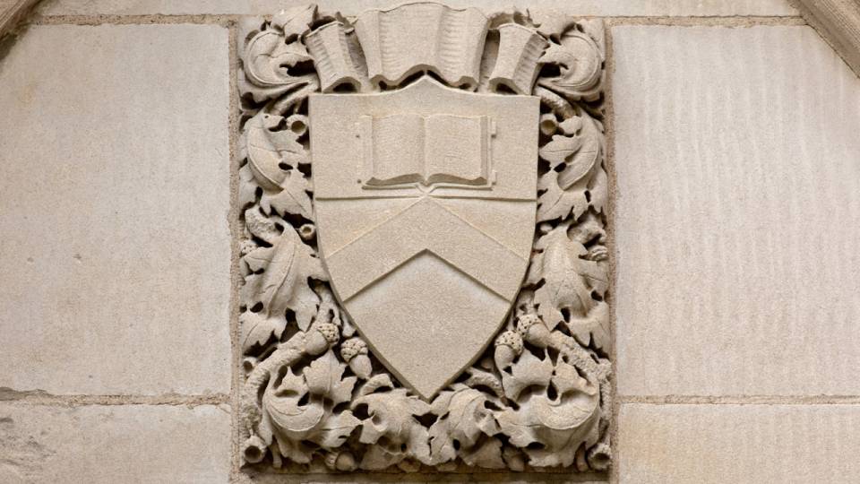 Princeton logo in stone