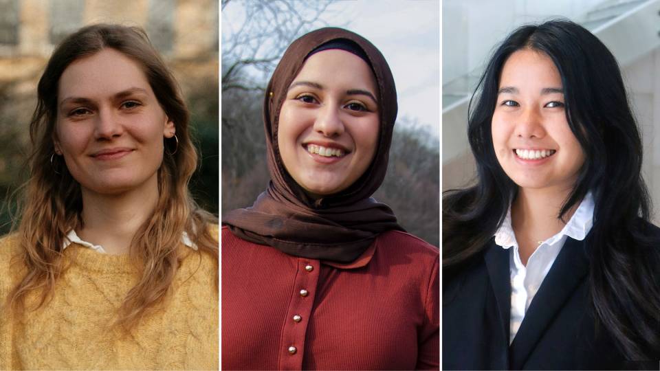 Darina Andriychenko Leonenko, Sukaina Shivji and Laura Zhang